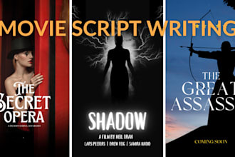 do movie script, screenplay, screenwriting, script writing, movie script writing