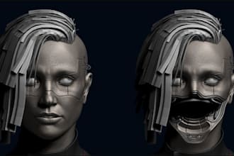 sculpt 3d printing model stl file model, game character, bjd toy model,headbus