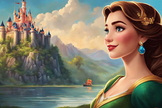 make a stunning disney style portraits