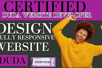 design and develop responsive websites with duda wordpress shopify