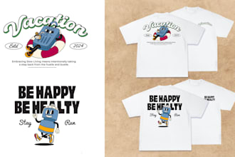design a retro cartoon mascot illustration