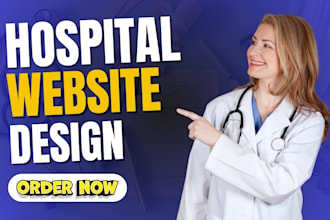 create hospital medical home care pharmacy dental healthcare clinic website