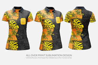 design unique tribal tshirt sublimation with custom elements