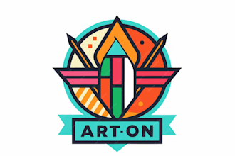 design aesthetics art school logo for you