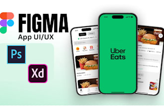 do figma mobile app design, mobile app UI UX design, figma mobile website design