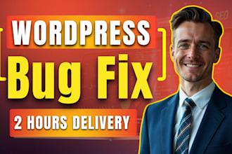 fix your wordpress website bug issue critical error