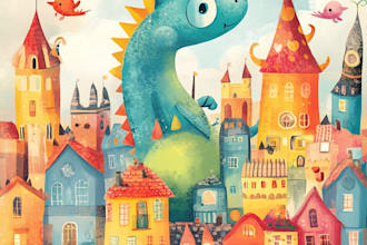 create fantastic cover and artwork for children book