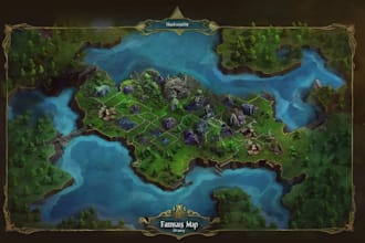 make a high quality digital fantasy map