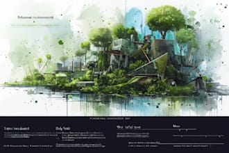make a professional environmental concept art