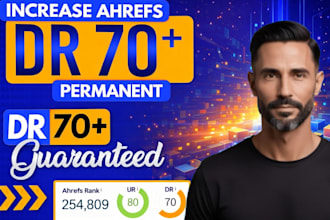 increase domain rating ahrefs dr 70 plus