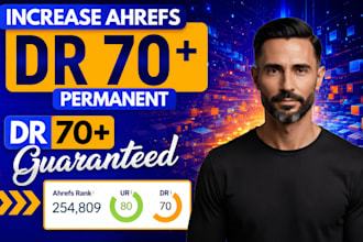 increase domain rating ahrefs dr 70 plus