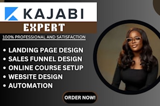 design kajabi website, kajabi landing page, kajabi online course, kajabi expert
