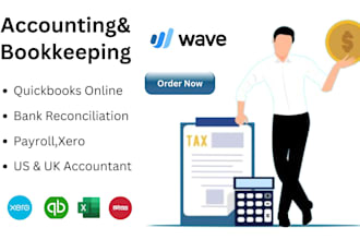 prepare financial statements, bank reconciliation, and bookkeeping