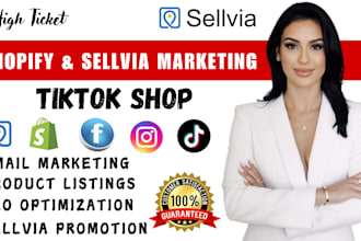 do high ticket sellvia marketing tiktok shop sellvia promotion shopify marketing