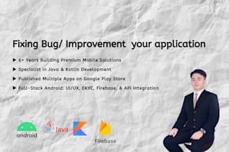 fix bug and improve android app in android studio