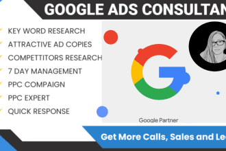 set up, manage and optimize your google ads advertising with 10yrs experience