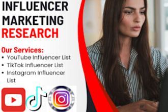 find best influencer list for influencer marketing research