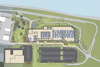 design a map or a site plan vector illustration