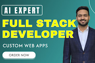 build custom web app development, full stack developer, backend developer
