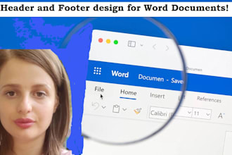 professionally design header and footer for word documents