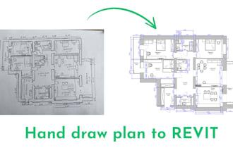 do a plan from a hand sketch to autodesk revit