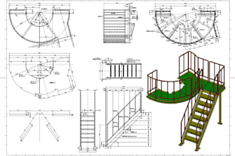calculate and design steel structures, railings, stairs, fence, pressure tank