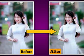 do  photoshop retouching and upscale