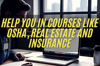 help you in taking any online course and its test for you