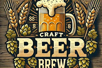 design unique wonderful beer logo