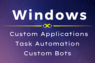 develop custom windows desktop applications