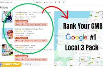 do gmb optimization, 3 pack, and google map ranking