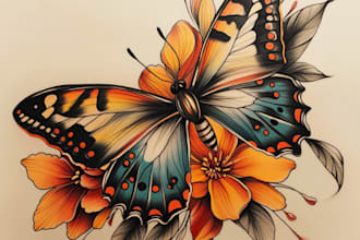create custom tattoo design, tattoo sleeve