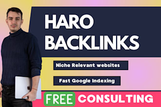 create high DR editorial haro backlinks