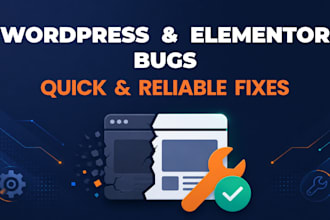 fix wordpress elementor errors and bugs quickly