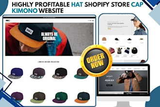 build hat cap shopify muffler kimono fashion store beanie hat boutique website
