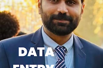 provide data entry, market research and product listing services