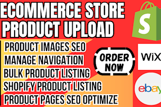 list upload product to your shopify wix woocommerce ebay ecwid etsy online store