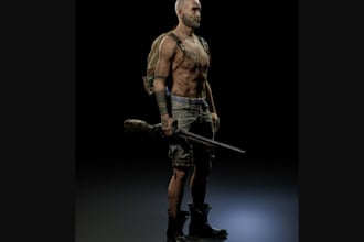 model character for gta,ue5 armour for rig,enhance character, oncyber, vrm model