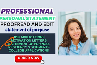tailored personal statement for college job applications statement of purpose