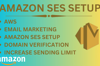 do amazon ses account creation, increase sending limit and verification