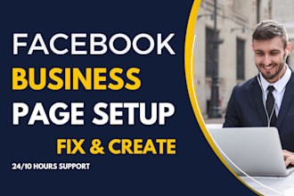 create social media accounts, set up business pages