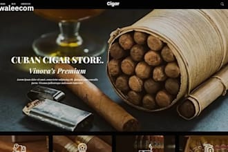 design cuban cigar shopify store cigar store cuban website