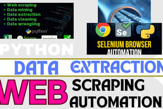 do browser automation data scraping web automation using python and selenium