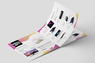 design a professional product catalog  brochure items