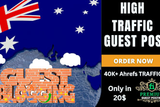 guest post on high traffic australian website, au backlink