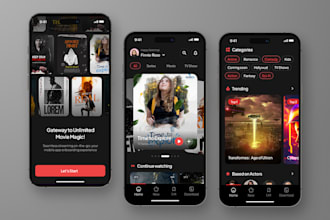develop video streaming app, series streaming app, ott app, iptv app