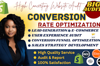 increase shopify store conversion rate with shopify cro audit optimization
