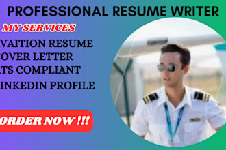 write aviation resume, cover letter, linkedin profile