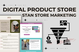 do systeme io landing page, digital store, stan store marketing, digital product