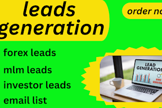 provide you, hot forex  leads, depositor leads, shopify leads email list